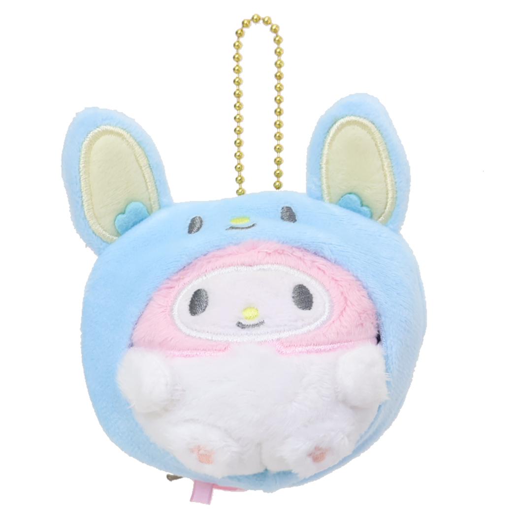 マイメロディ マスコット かくれぬいキーホルダー サンリオ カミオジャパン ミニぬいぐるみボールチェーン キャラクター グッズ シネマコレクション