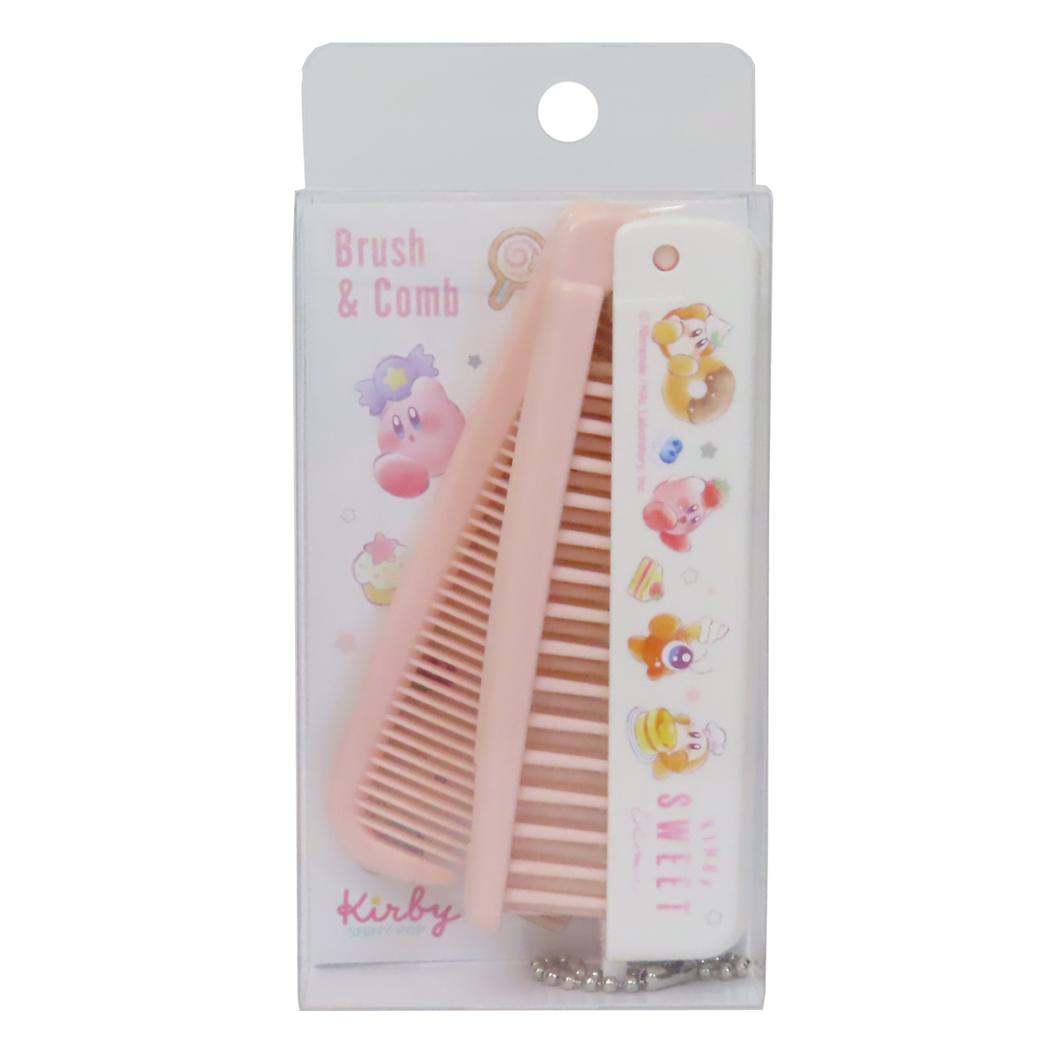 星のカービィ ヘアブラシ 折りたたみ ブラシ＆コーム EVERYONE SWEET カミオジャパン 折りたたみくし キャラクター グッズ メール便可 シネマコレクション