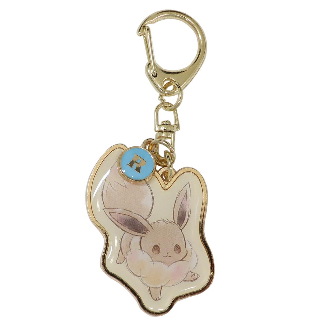 ポケットモンスター キーリング イニシャルキーホルダー R イーブイ ポケモン カミオジャパン プレゼント キャラクター グッズ メール便可 シネマコレクション