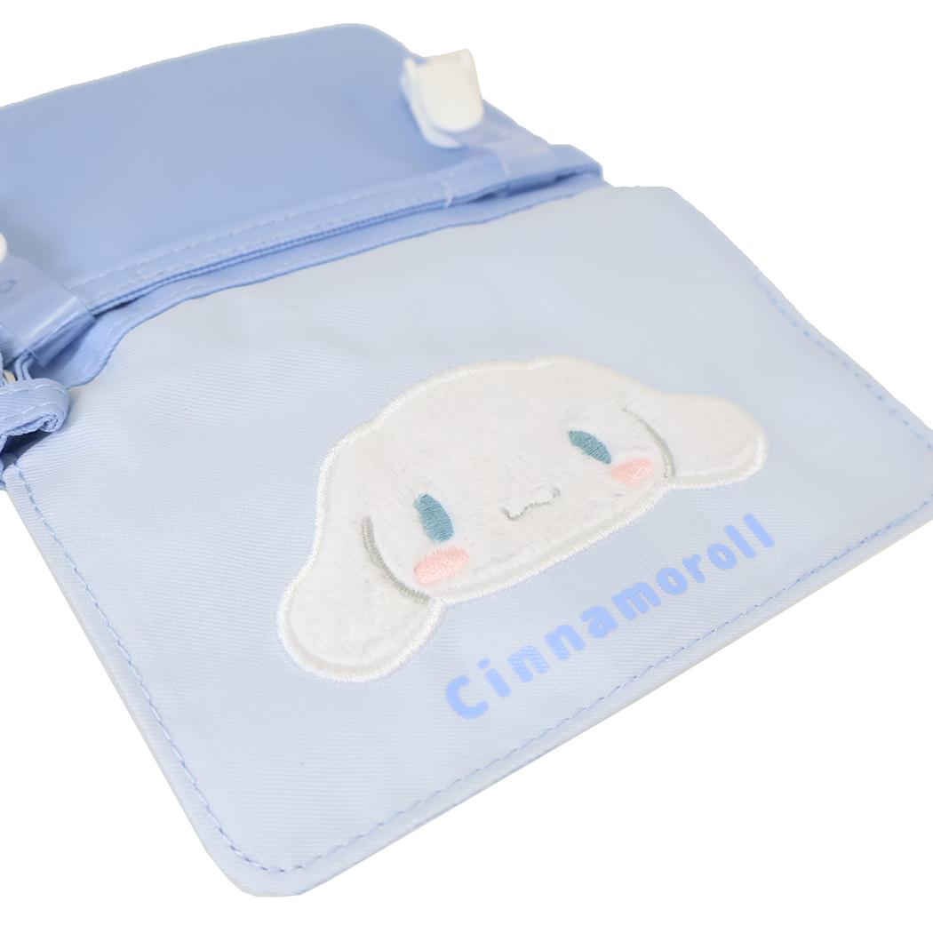 シナモロール クリップポケット 横長タイプ ショルダーひもつき どこでもポッケ サンリオ カミオジャパン キッズポシェット キャラクター グッズ メール便可 シネマコレクション