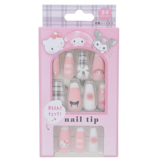 サンリオキャラクターズ コスメ雑貨 サンリオネイルチップ PINK サンリオ カミオジャパン ネイルアート 付け爪 おしゃれ キャラクター グッズ メール便可 シネマコレクション