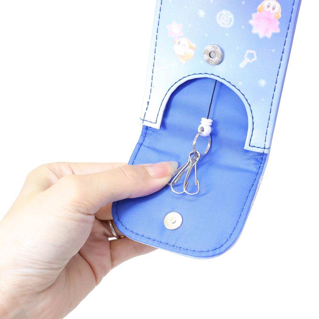 星のカービィ 子供用ランドセル キーケース 反射シート付きリールキーカバー Twinkling Stars カミオジャパン 新学期準備雑貨 キャラクター グッズ メール便可 シネマコレクション