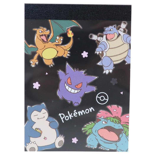 ポケットモンスター メモ帳 ミニメモ サクラブラック ポケモン カミオジャパン 新学期準備文具 キャラクター グッズ メール便可 シネマコレクション