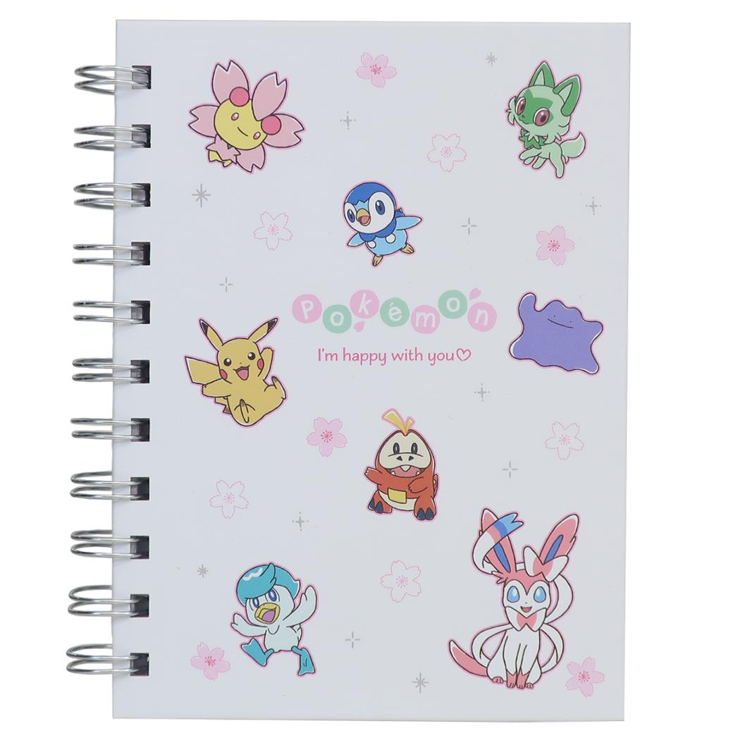ポケットモンスター リングノート A6Wリングノート サクラチラシ ポケモン カミオジャパン 新学期準備文具 キャラクター グッズ メール便可 シネマコレクション
