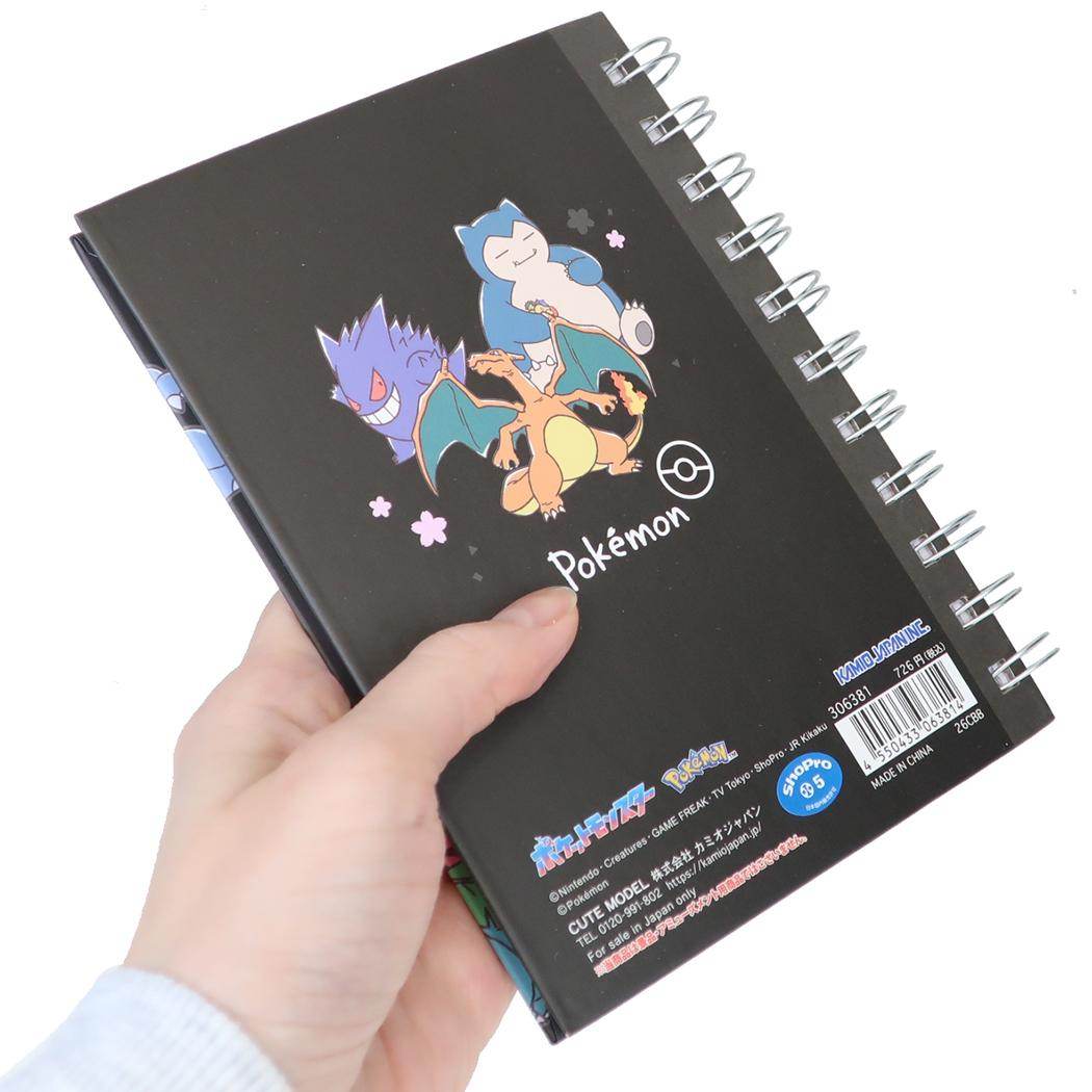 ポケットモンスター リングノート A6Wリングノート サクラブラック ポケモン カミオジャパン 新学期準備文具 キャラクター グッズ メール便可 シネマコレクション