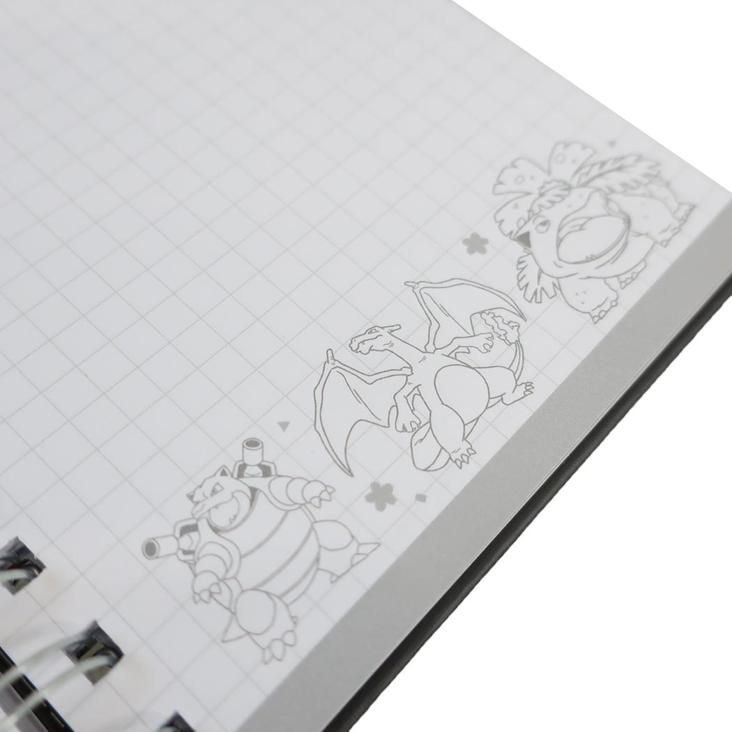 ポケットモンスター リングノート A6Wリングノート サクラブラック ポケモン カミオジャパン 新学期準備文具 キャラクター グッズ メール便可 シネマコレクション