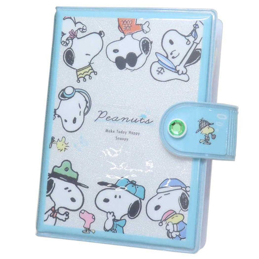スヌーピー シール帳 シールバインダー コスチュームチェンジ ピーナッツ カミオジャパン シールシート シール交換帳 キャラクター グッズ シネマコレクション