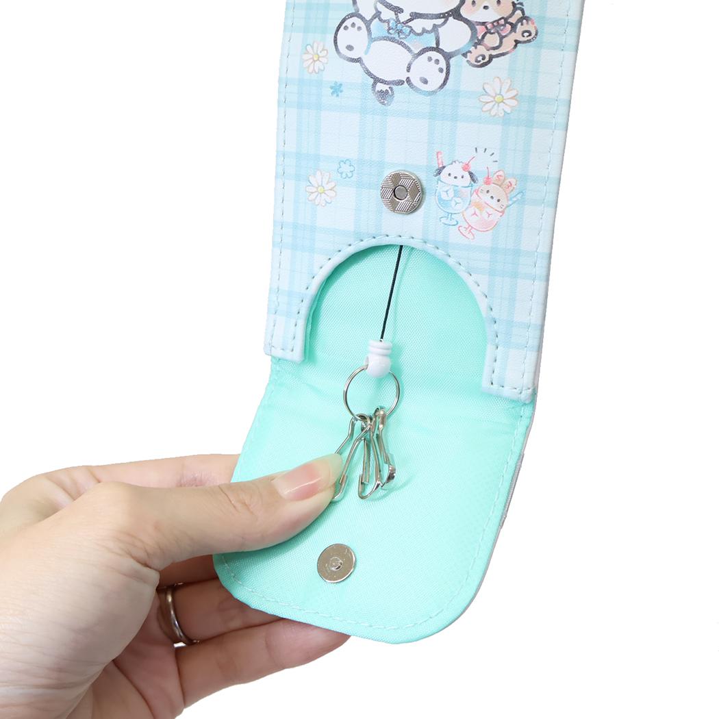 ポチャッコ 子供用ランドセル キーケース 反射シート付きリールキーカバー チェックルック サンリオ カミオジャパン 新学期準備雑貨 キャラクター グッズ メール便可 シネマコレクション