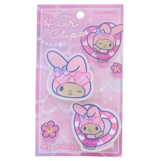 マイメロディ ヘアアクセ マットヘアクリップ night party サンリオ カミオジャパン 前髪クリップ かわいい キャラクター グッズ メール便可 シネマコレクション