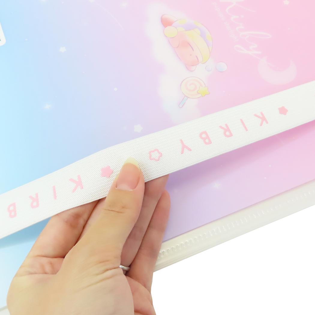星のカービィ ポケットファイル ロゴテープ付き6ポケットクリアファイル A4 PUPUPU STARLIGHT カミオジャパン ジップファスナー付 新学期準備文具 キャラクター グッズ シネマコレクション