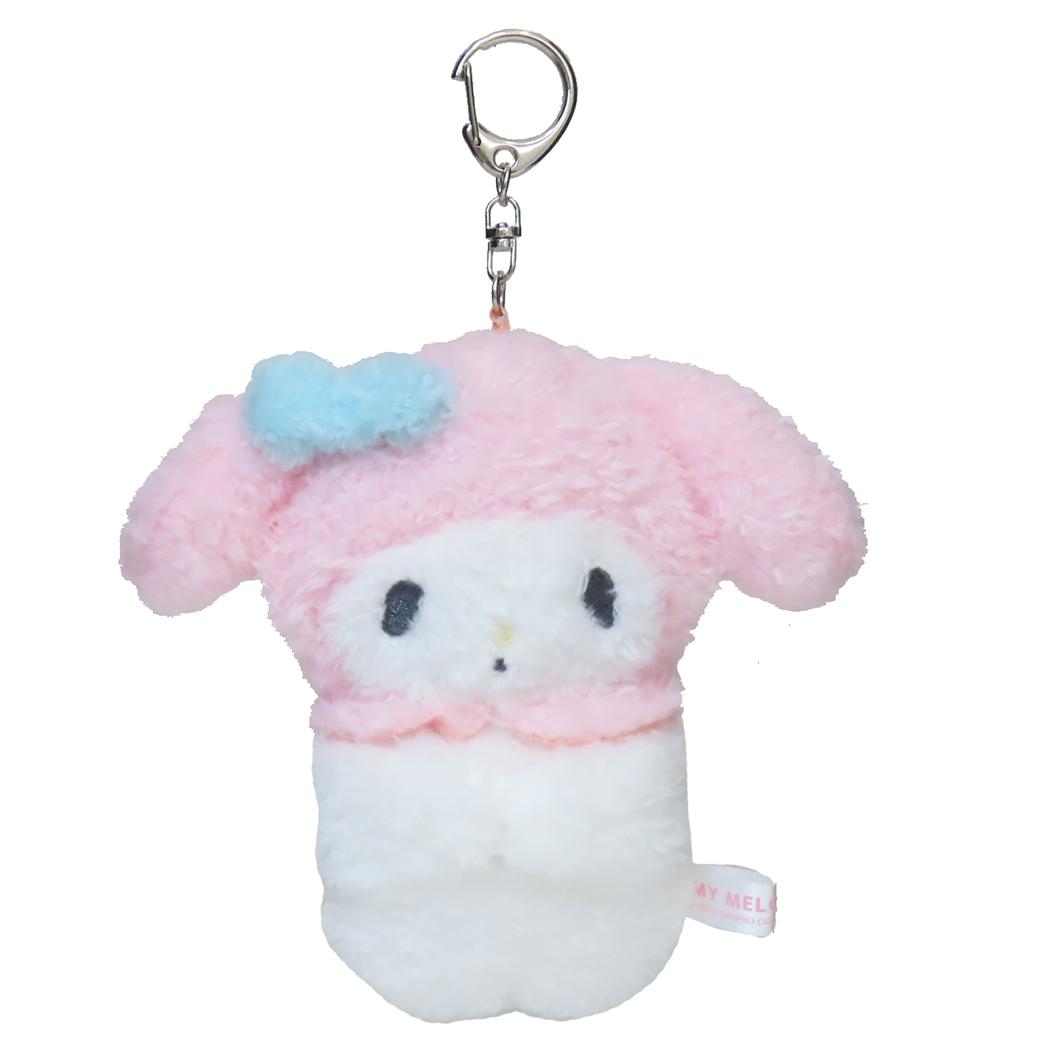 ボンボンドロップシール もじ マイメロディ1シートつき ぬいキー、手鏡セット