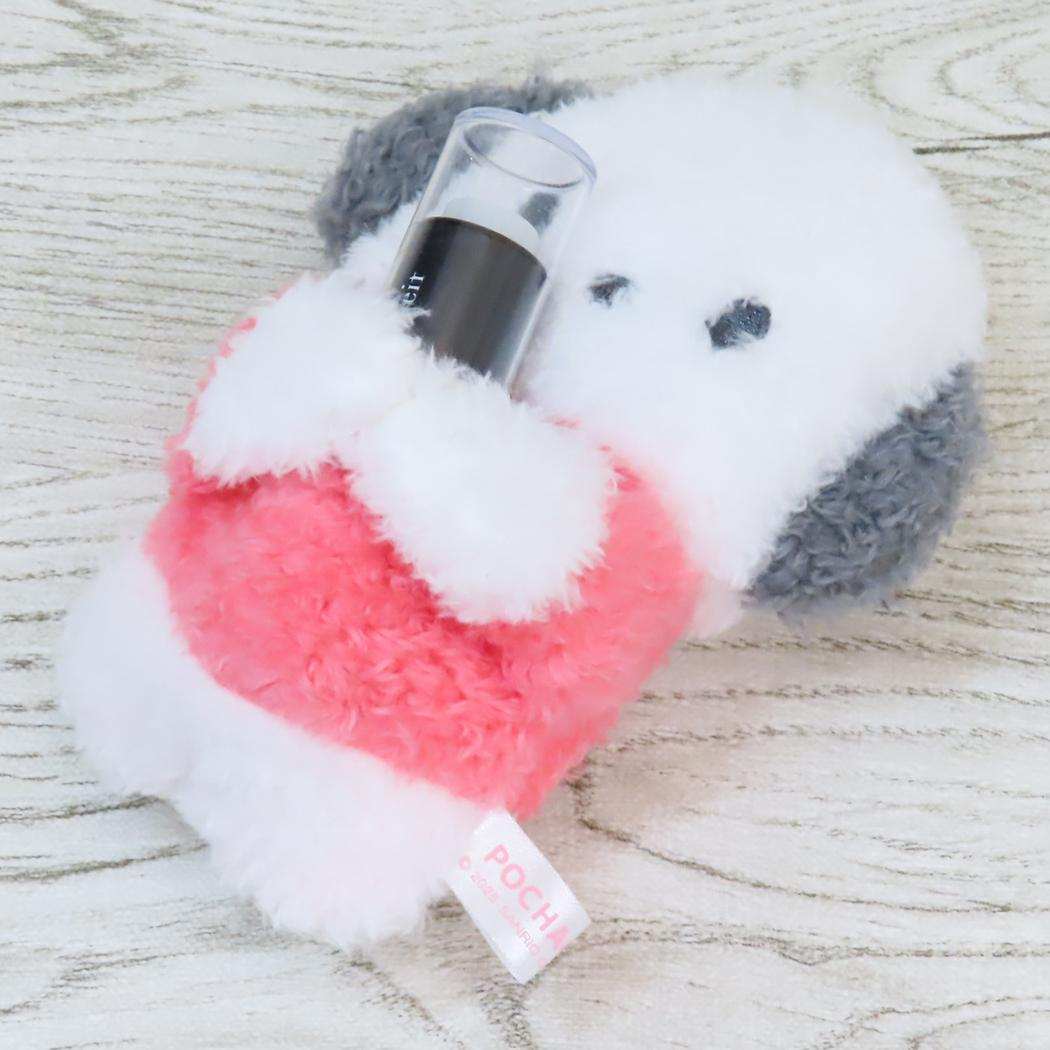 ボンボンドロップシール もじ ポチャッコ1シートつき ぬいキー、ポーチセット