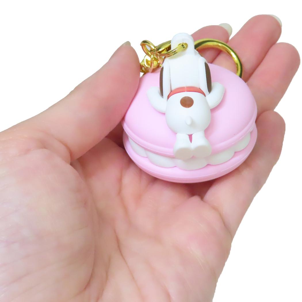 スヌーピー キーリング ミニフィギュアキーホルダー マカロン ピーナッツ カミオジャパン プレゼント キャラクター グッズ シネマコレクション
