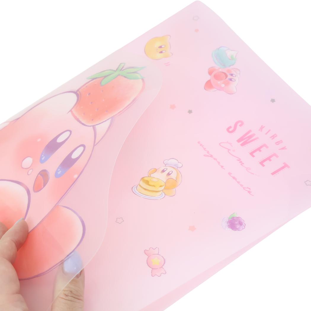 星のカービィ ポケットファイル Wサイドポケットクリアファイル A4 everyone sweets カミオジャパン 新学期準備文具 キャラクター グッズ シネマコレクション