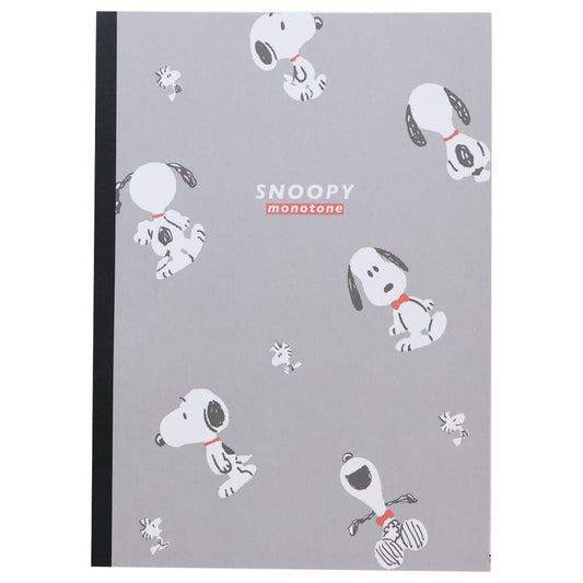 スヌーピー 横罫ノート B5クロスノート Snoopy monotone ピーナッツ カミオジャパン 新学期準備文具 キャラクター グッズ メール便可 シネマコレクション