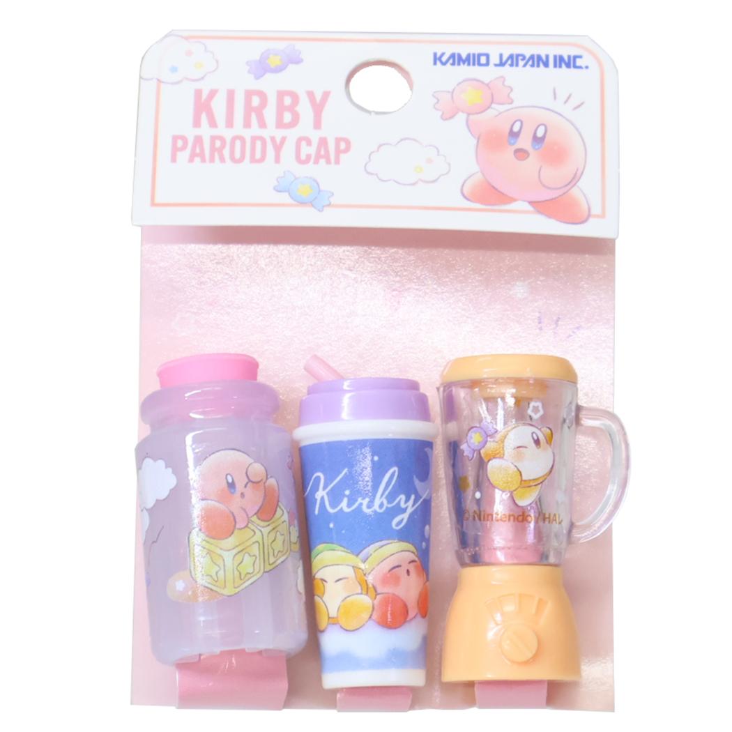 星のカービィ 鉛筆キャップ パロディ鉛筆キャップ えんぴつカバー3本セット PUPUPU RAINY？DAY カミオジャパン 新学期準備文具 小学生 キャラクター グッズ メール便可 シネマコレクション