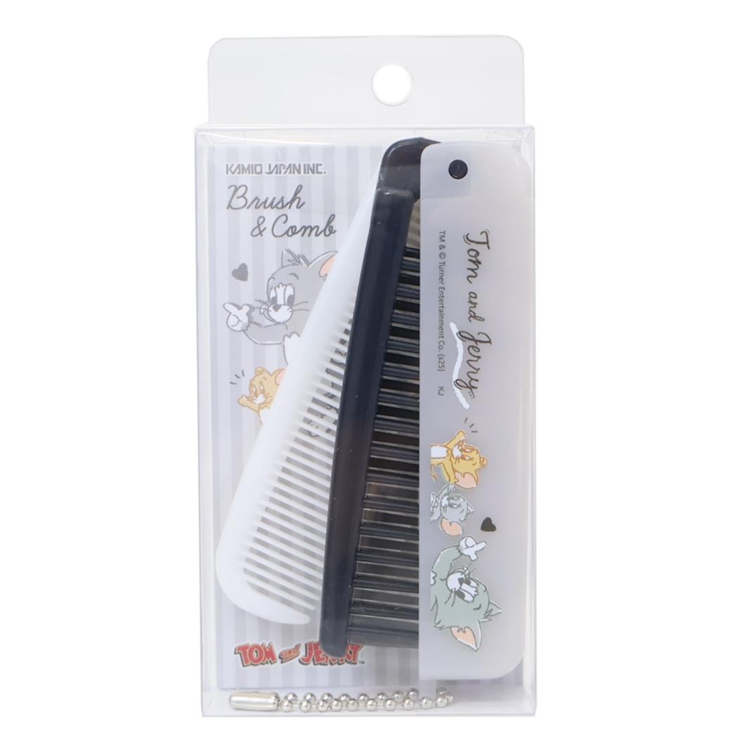 トムとジェリー ヘアブラシ 折りたたみブラシ＆コーム Doodle Touch ワーナーブラザース カミオジャパン プレゼント かわいい 折りたたみくし キャラクター グッズ シネマコレクション