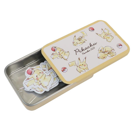 ポケットモンスター フレークシール 缶ケースシール ピカチュウ ポケモン カミオジャパン デコレーション キャラクター グッズ メール便可 シネマコレクション