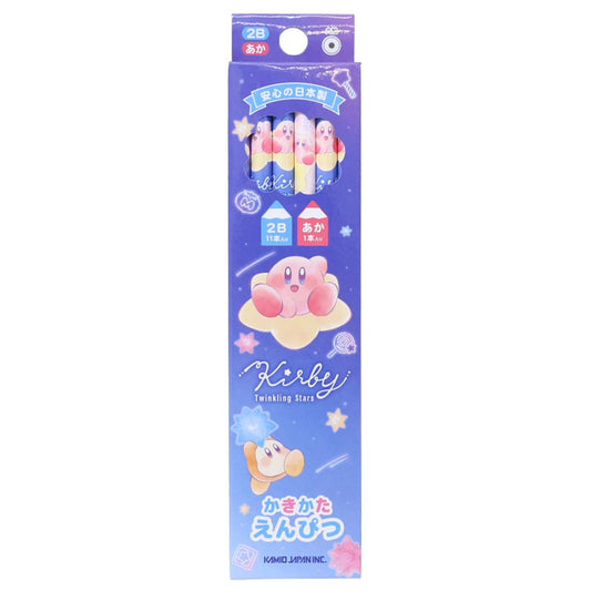 星のカービィ 2B＆赤鉛筆 12本セット ダース鉛筆 Twinkling Stars カミオジャパン えんぴつ 新学期準備文具 筆記用具 小学生 かわいい キャラクター グッズ メール便可 シネマコレクション