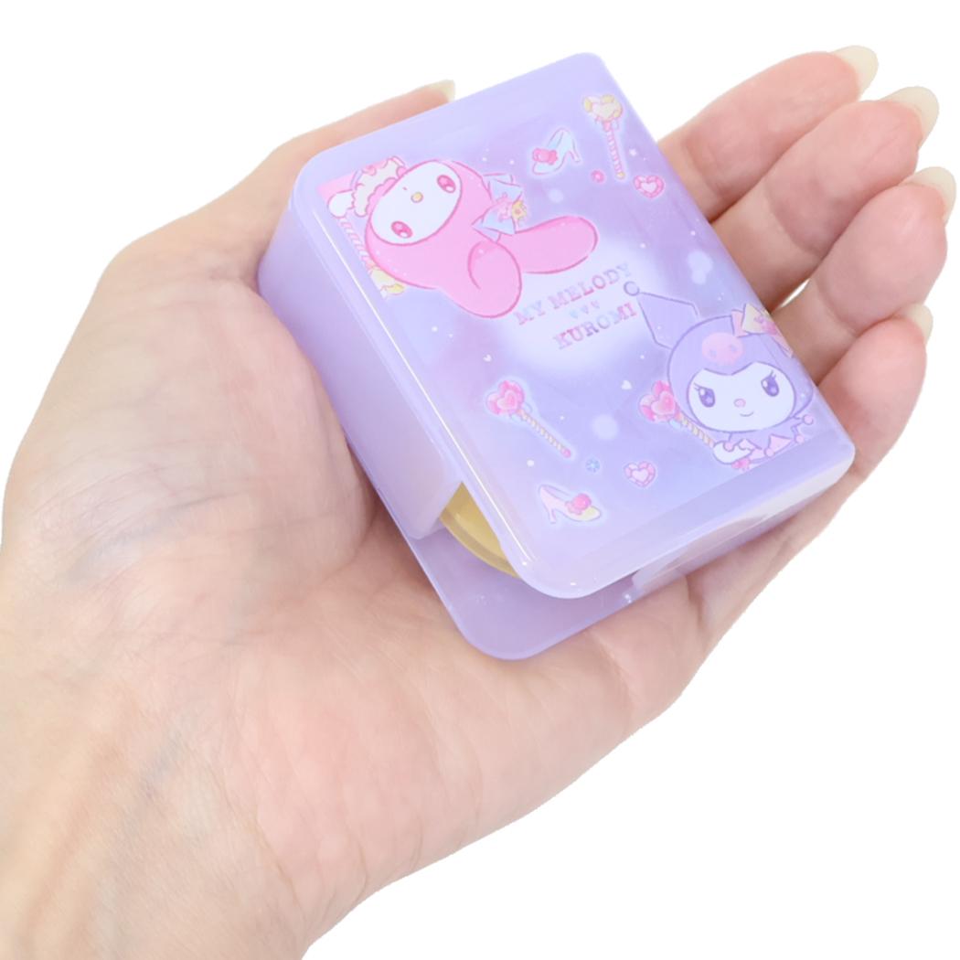 マイメロディ＆クロミ 収納型テープカッター BOOK型セロハンテープ キラキラドレス サンリオ カミオジャパン 新学期準備文具 キャラクター グッズ メール便可 シネマコレクション