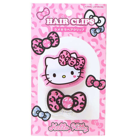 ハローキティ ヘアアクセ ラメキラヘアクリップ ギャルアート ピンク サンリオ カミオジャパン 前髪クリップ キャラクター グッズ メール便可 シネマコレクション
