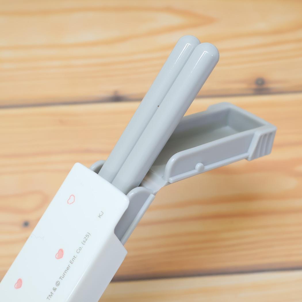 トムとジェリー おはしセット 抗菌 はし＆はしケース スライド式 Lovely days ワーナーブラザース カミオジャパン 新学期準備 日本製 キャラクター グッズ メール便可 シネマコレクション
