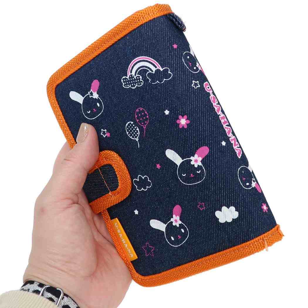 ウサハナ シール帳 デニムシールバインダー サンリオ カミオジャパン シール交換帳 キャラクター グッズ シネマコレクション