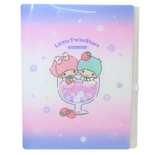 リトルツインスターズ ポケットファイル ファスナー付き6ポケットクリアファイル Little Twin Stars サンリオ カミオジャパン 新学期準備文具 キャラクター グッズ シネマコレクション