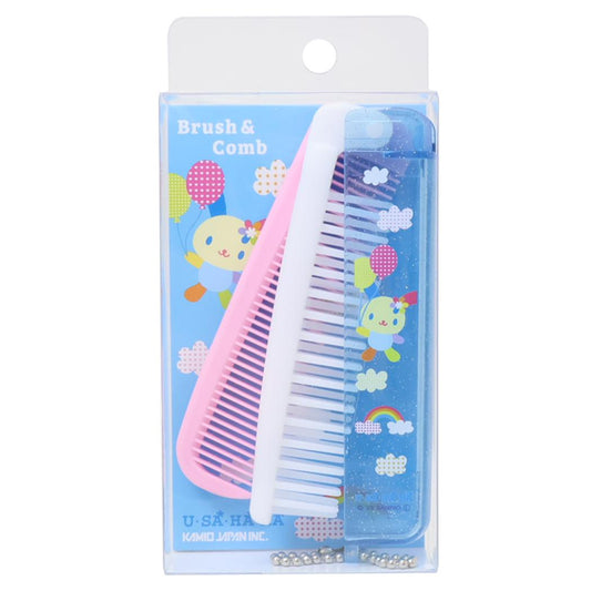 ウサハナ ヘアブラシ 折りたたみブラシ＆コーム 空 サンリオ カミオジャパン プレゼント かわいい 折りたたみくし キャラクター グッズ メール便可 シネマコレクション