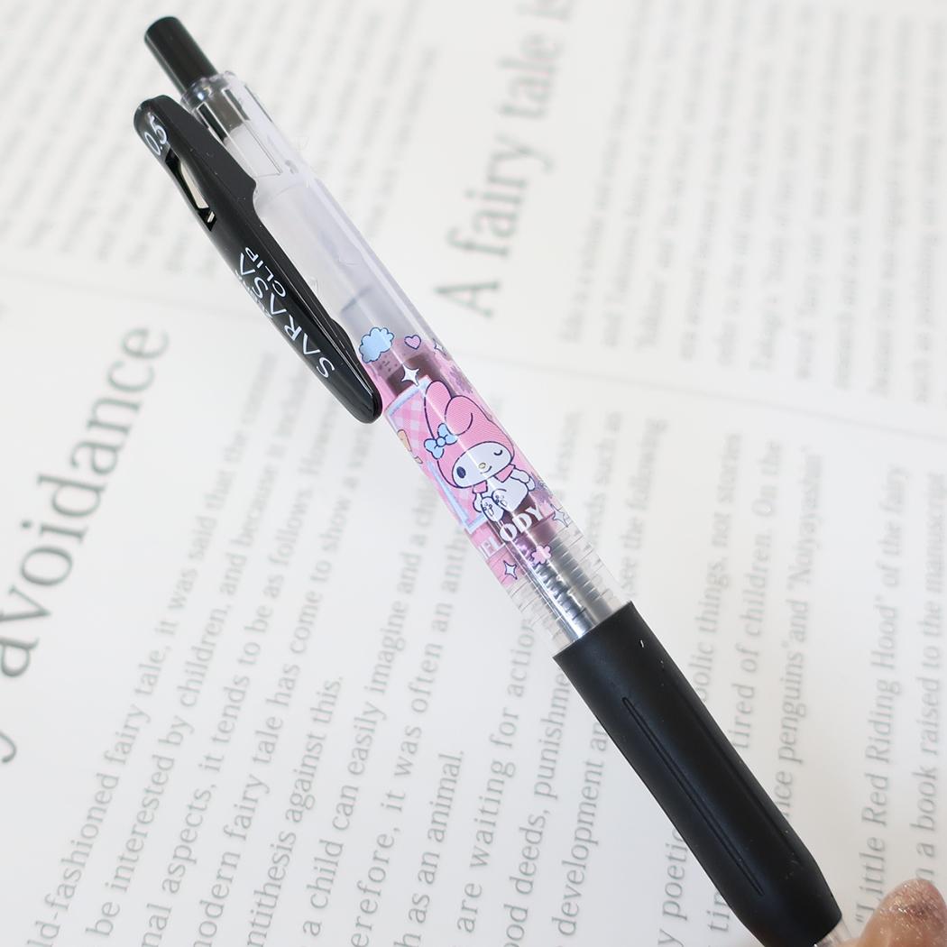 マイメロディ ボールペン SARASAクリップ サラサクリップ 0.5mm ロゴ サンリオ カミオジャパン 新学期準備文具 日本製 キャラクター グッズ メール便可 シネマコレクション