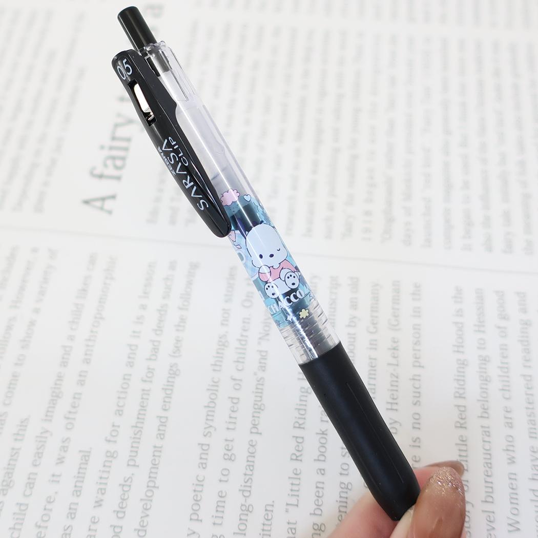 ポチャッコ ボールペン SARASAクリップ サラサクリップ 0.5mm ロゴ サンリオ カミオジャパン 新学期準備文具 日本製 キャラクター グッズ メール便可 シネマコレクション