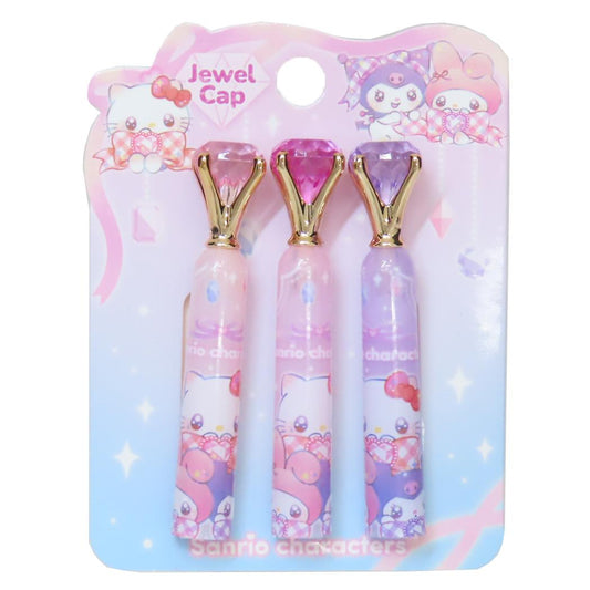 サンリオキャラクターズ 鉛筆キャップ ジュエル鉛筆キャップ 3本入り アップ サンリオ カミオジャパン 新学期準備文具 えんぴつカバー キャラクター グッズ メール便可 シネマコレクション