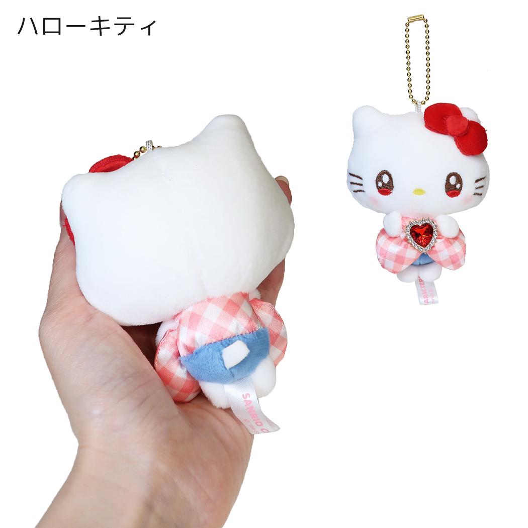 サンリオ ぬいぐるみ キラキラリボン マスコット キーホルダー ハローキティ Sanrio カミオジャパン