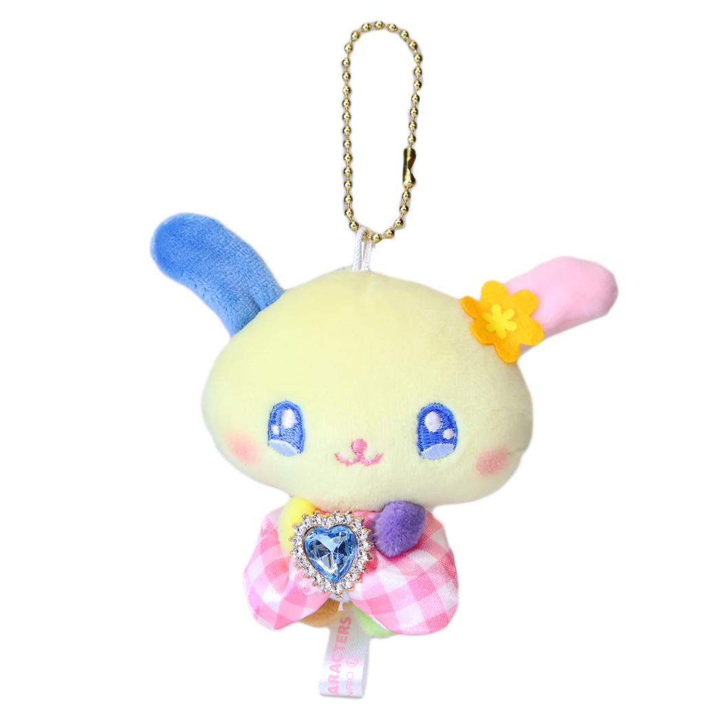 サンリオ ぬいぐるみ キラキラリボン マスコット キーホルダー ウサハナ Sanrio カミオジャパン