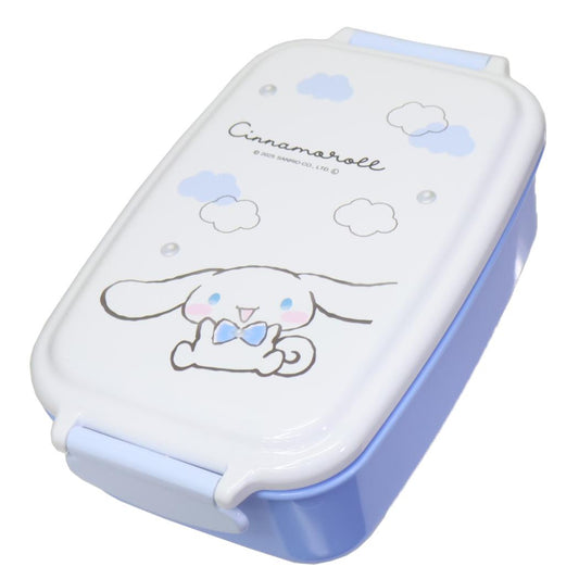 シナモロール お弁当箱 抗菌 1段ランチボックス モノクロリボン サンリオ カミオジャパン 新学期準備 日本製 キャラクター グッズ シネマコレクション