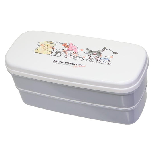 サンリオキャラクターズ お弁当箱 抗菌 スリム2段ランチボックス みんなと一緒 サンリオ カミオジャパン 新学期準備 日本製 キャラクター グッズ シネマコレクション