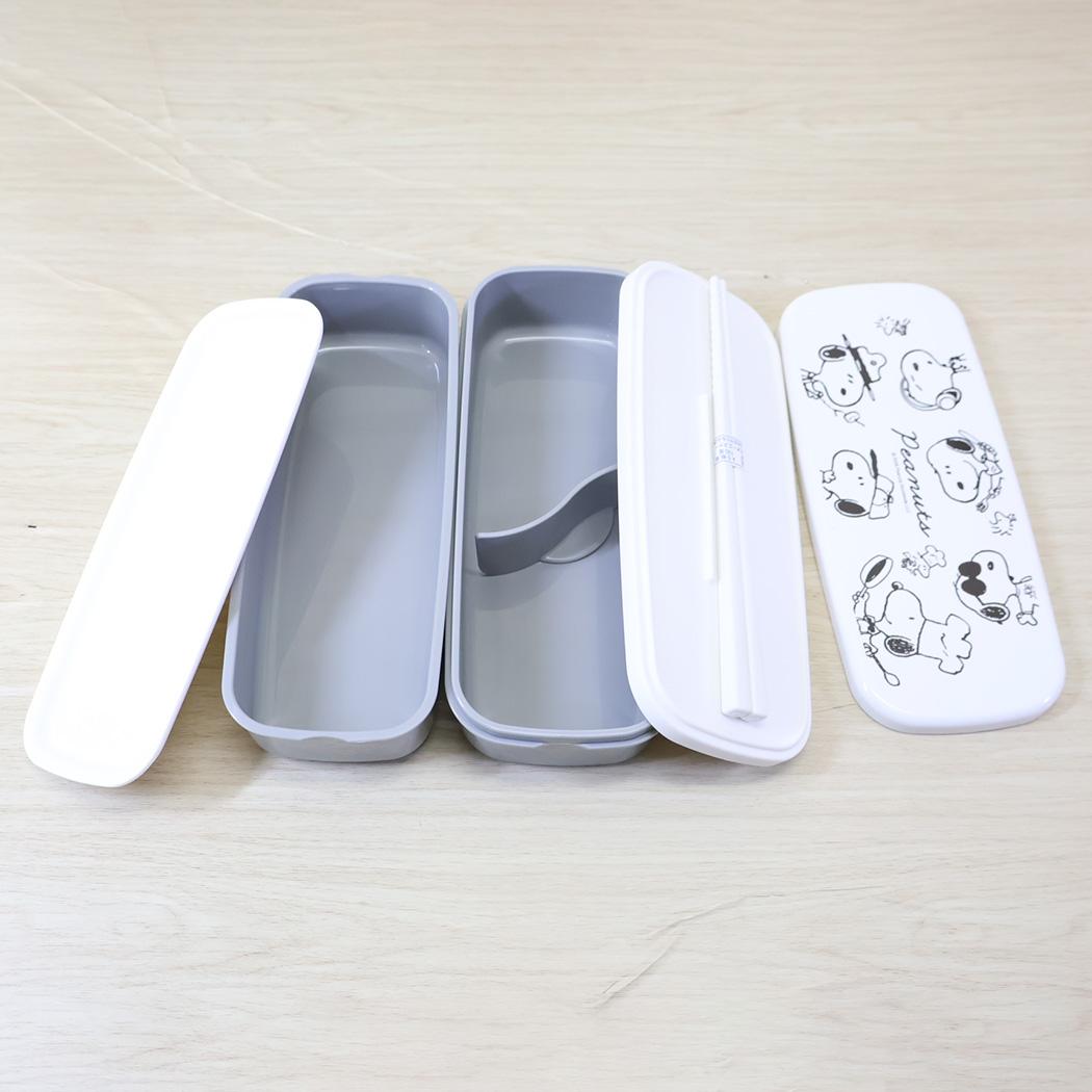スヌーピー お弁当箱 抗菌 スリム2段ランチボックス エブリデイコスチューム ピーナッツ カミオジャパン 新学期準備 日本製 キャラクター グッズ シネマコレクション