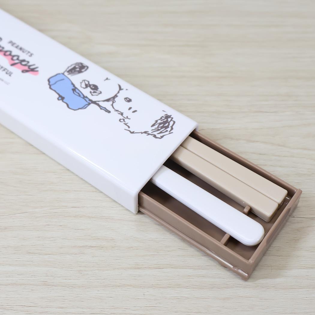 スヌーピー コンビセット 抗菌 おはし＆スプーンのツインセット スライド式 ぎゅっとよりあう ピーナッツ カミオジャパン 新学期準備 日本製 キャラクター グッズ メール便可 シネマコレクション