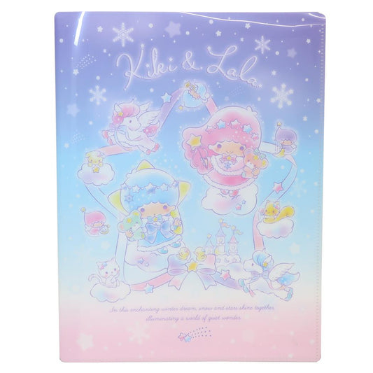 リトルツインスターズ ポケットファイル 10ポケットクリアファイル A4 雪灯りのファンタジー サンリオ カミオジャパン 新学期準備文具 かわいい キャラクター グッズ シネマコレクション