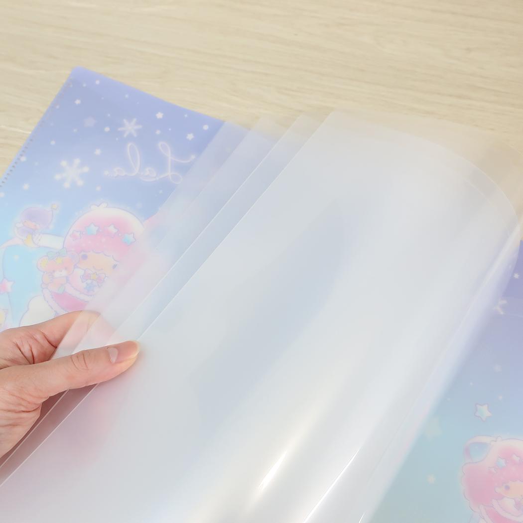 リトルツインスターズ ポケットファイル 10ポケットクリアファイル A4 雪灯りのファンタジー サンリオ カミオジャパン 新学期準備文具 かわいい キャラクター グッズ シネマコレクション