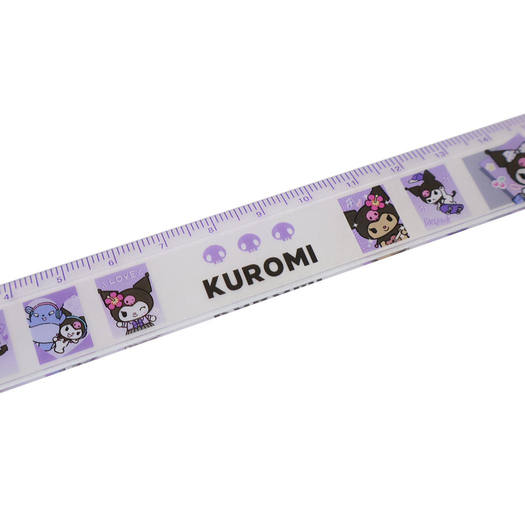 クロミ ものさし スリム17cm定規 ハイ！ポーズ！ サンリオ カミオジャパン 新学期準備文具 小学生 かわいい キャラクター グッズ メール便可 シネマコレクション