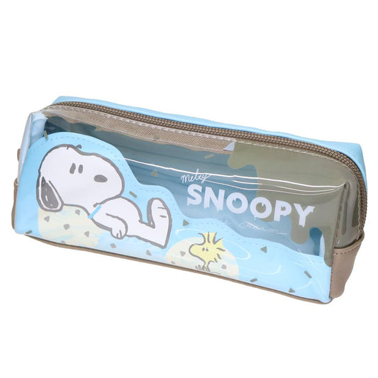 スヌーピー ペンポーチ BOXペンケース MELTY ICE CREAM ピーナッツ カミオジャパン 新学期準備文具 キャラクター グッズ シネマコレクション
