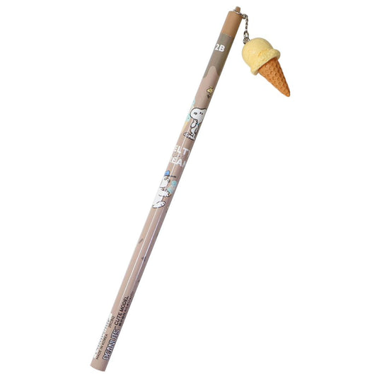 スヌーピー えんぴつ アイスチャーム付き鉛筆2B MELTY ICE CREAMタテ ピーナッツ カミオジャパン 新学期準備文具 キャラクター グッズ メール便可 シネマコレクション