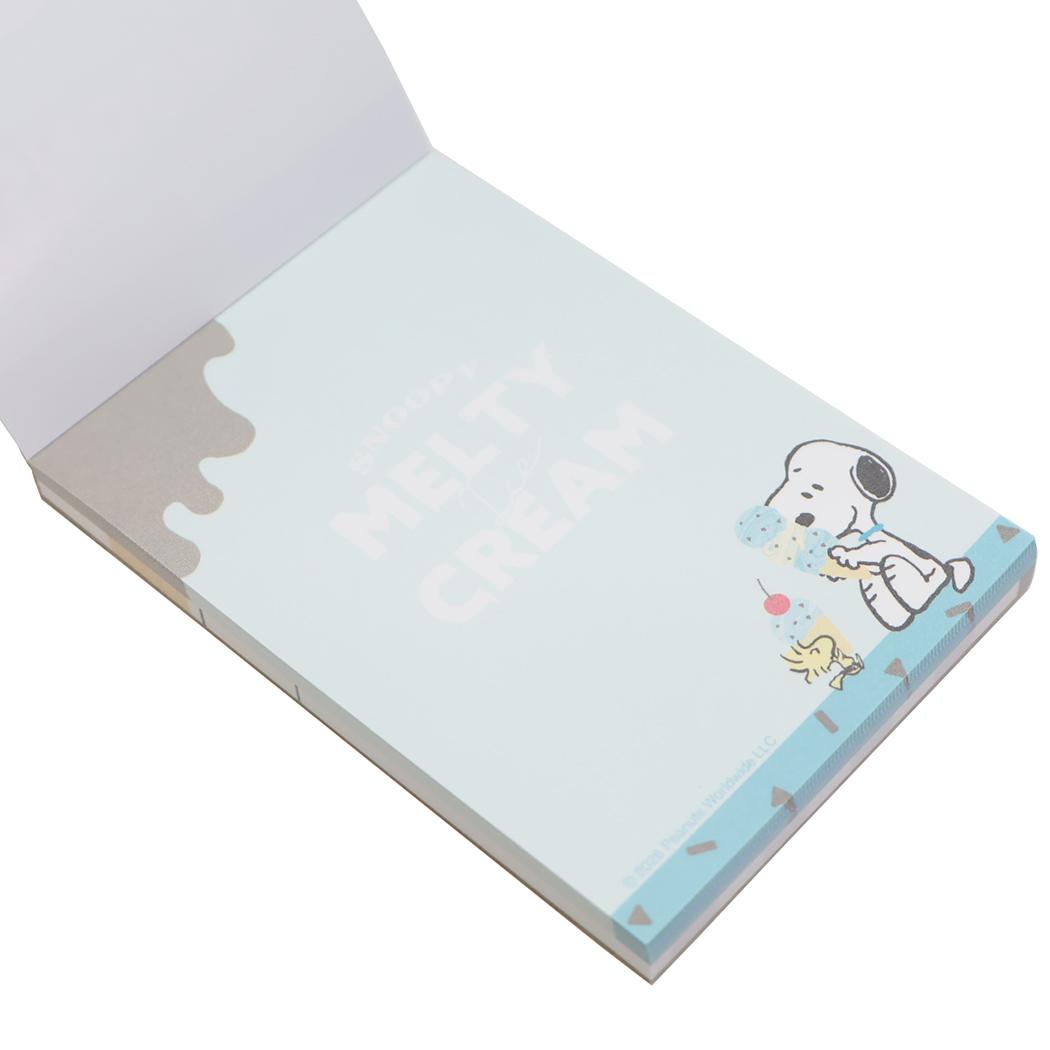スヌーピー メモ帳 ミニメモ MELTY ICE CREAM ピーナッツ カミオジャパン 新学期準備文具 キャラクター グッズ メール便可 シネマコレクション
