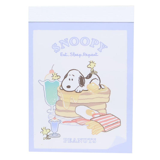 スヌーピー メモ帳 ミニメモ YUMYUM DINER ピーナッツ カミオジャパン 新学期準備文具 キャラクター グッズ メール便可 シネマコレクション