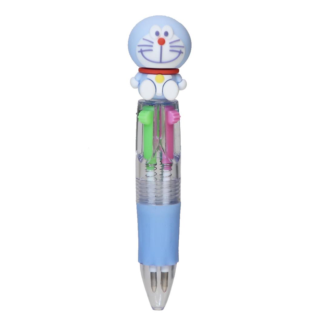 ドラえもん 多色ボールペン マスコット ミニ ボールペン Hello! Doraemon 4色 0.5mm 藤子F不二雄 カミオジャパン