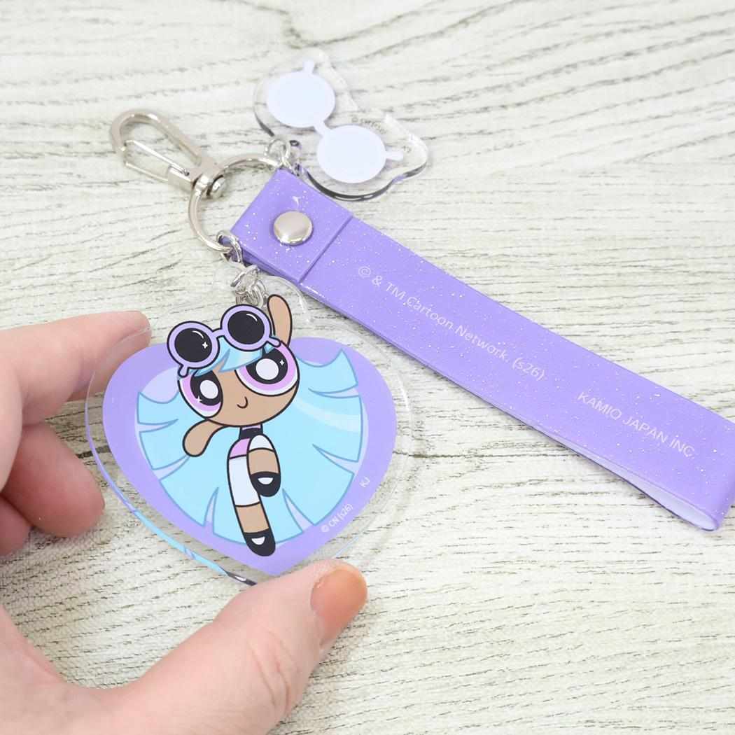 パワーパフガールズ キーホルダー ラメタグキーホルダー ブリス カミオジャパン バッグチャーム かわいい キャラクター グッズ メール便可 シネマコレクション