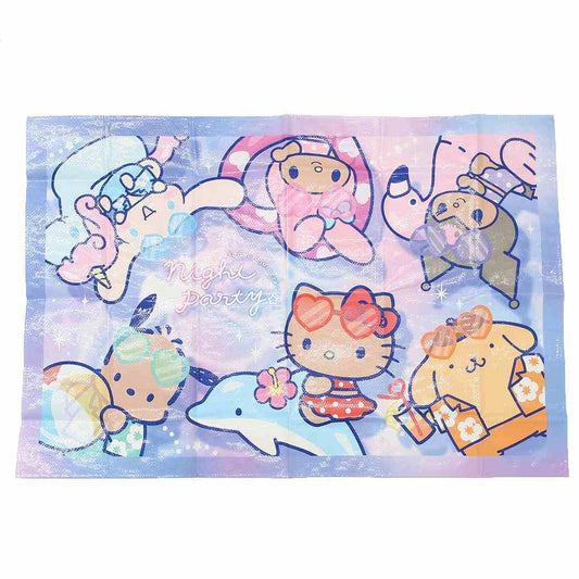 サンリオキャラクターズ ピクニック用品 レジャーシート ナイトパーティ Sanrio カミオジャパン 1-2人用 ビニールシート アウトドア キャラクター グッズ メール便可 シネマコレクション