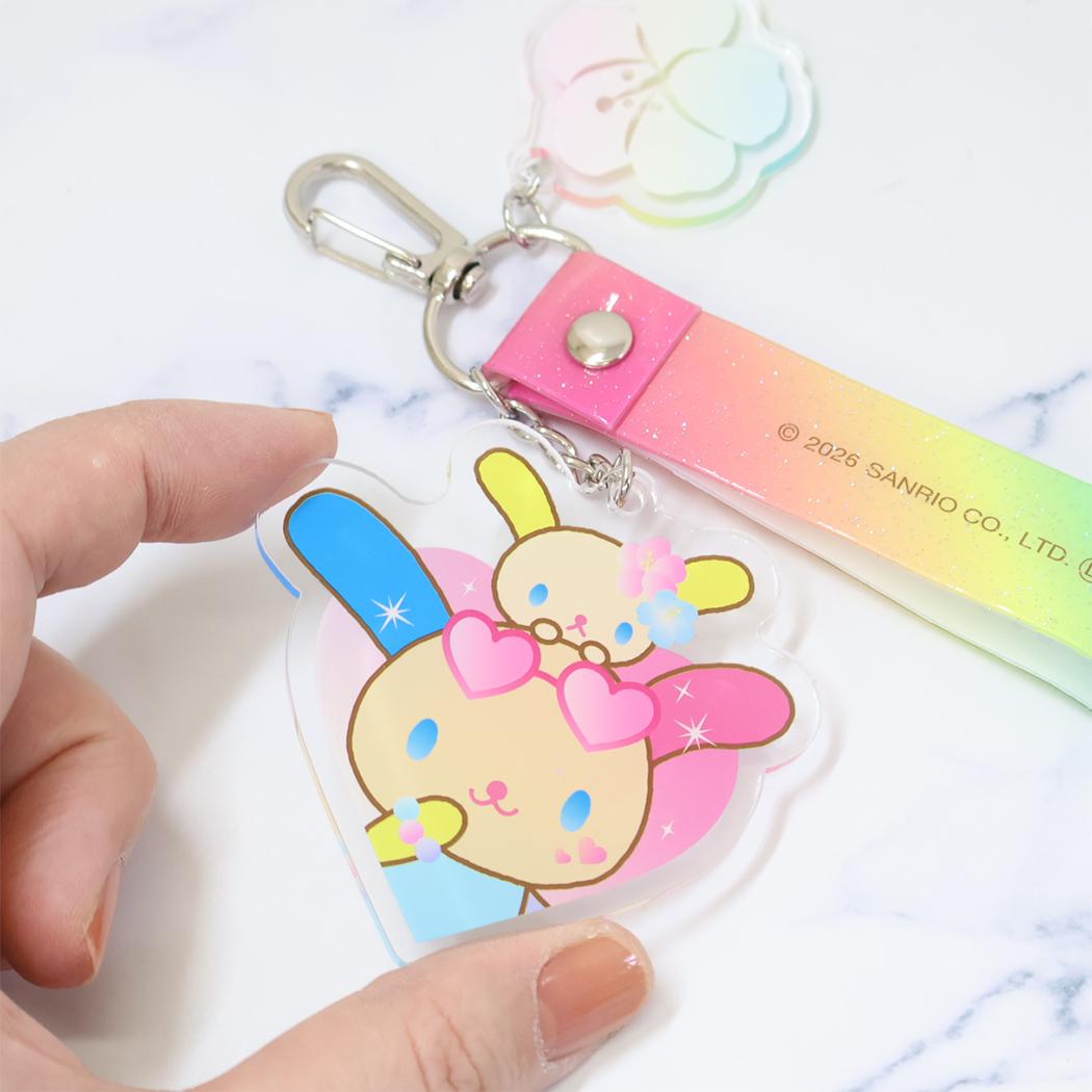 ウサハナ キーホルダー ラメタグキーホルダー Kawaii Style Time サンリオ カミオジャパン バッグチャーム キャラクター グッズ メール便可 シネマコレクション