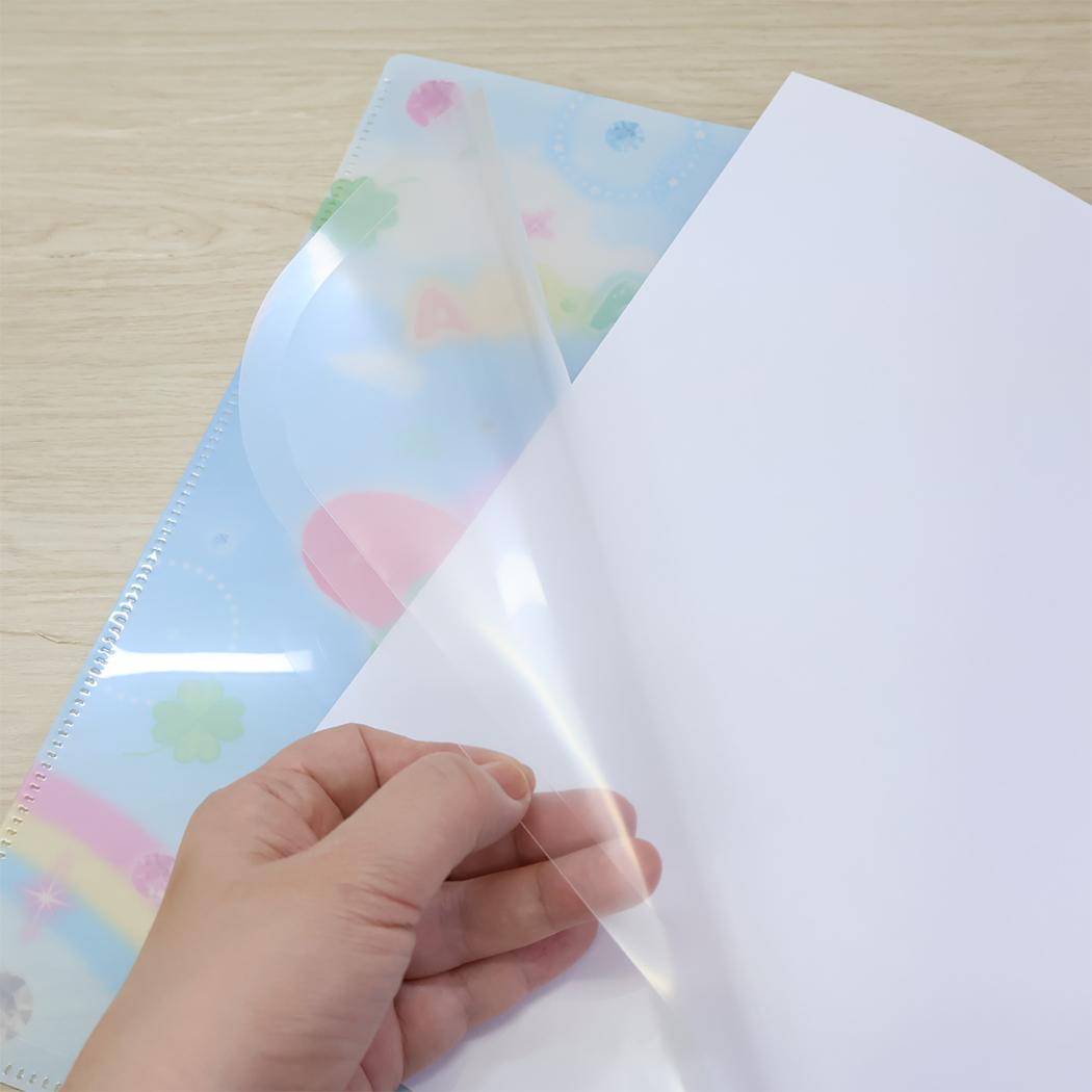 ウサハナ ポケットファイル ファスナー付き6ポケットクリアファイル Happy Clover Days サンリオ カミオジャパン 新学期準備文具 キャラクター グッズ シネマコレクション
